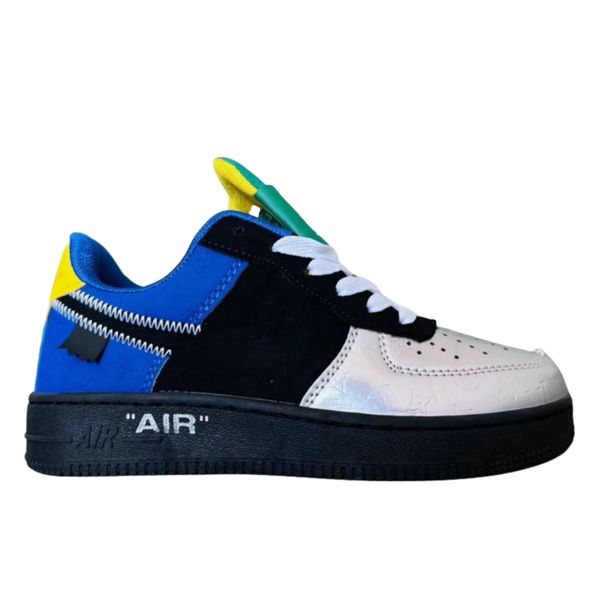 New Classic uomo scarpe da corsa air forceS 1 basso LVjointly Blu giallo mandarino anatra stile Parigi Sneakers Uomo Donna sport taglia 36-44 AF1-01