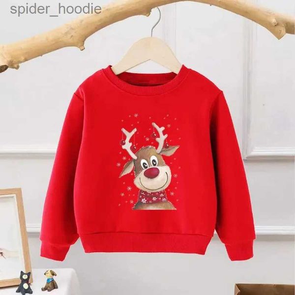 Herren Hoodies Sweatshirts Herbst Winter Kinderpullover Baumwolle Baby Junge Mädchen Hoodies Lässig Vielseitig Lange Ärmel Warm Cartoon Baby Weihnachten Kleidung L231101