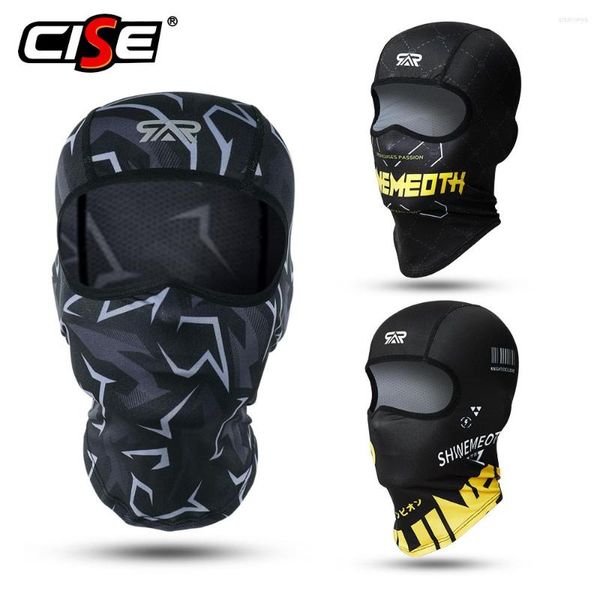 Caschi da moto Passamontagna traspirante Maschera integrale Moto Motocross Cappuccio antivento Fodera per casco estivo ad asciugatura rapida Uomo Donna