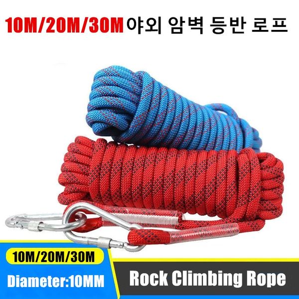 Kletterseile, Outdoor-Kletterseil, Durchmesser 10 mm, Fluchtseil, Eiskletterausrüstung, Camping, Feuerrettungswerkzeug, Fallschirmseil, 10 m, 20 m, 30 m, 231101