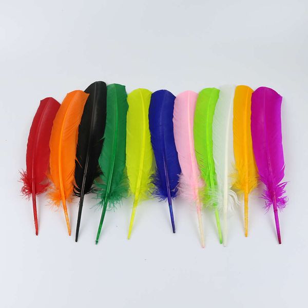 50 Stück mehrfarbige Truthahnfedern zum Basteln, für Partys, Kostüme, Kopfschmuck, Dekoration, Federn, 25–30 cm