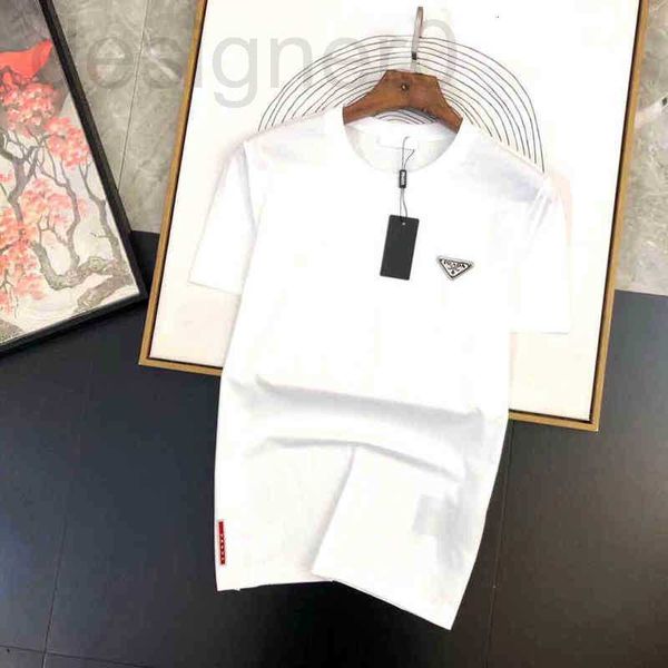 Herren T-Shirts beliebt Designerdesignerp Pop Triangle Casual T-Shirt 01 Weiß Top Mercerisierte Baumwolle Vielseitiger Stil Seidig, weich und GYYU