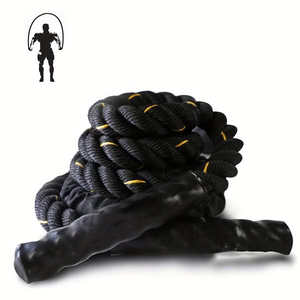 Cordas de pular 20 mm * 3 m 2lb corda de pular pesada para fitness corda de pular pesada 10 pés mulheres homens treino cordas de batalha fitness treinamento pular corda 231101