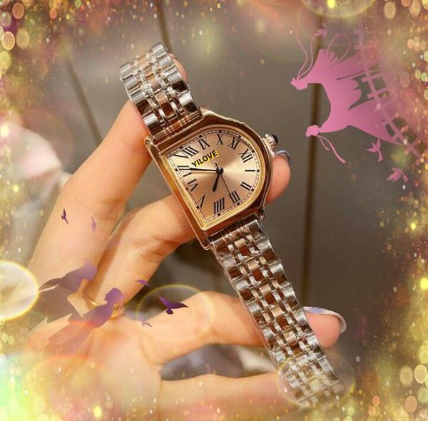 Famosi orologi per amanti del quadrante piccolo Orologio da donna di moda di lusso Movimento al quarzo Acciaio inossidabile Oro rosa Argento Bracciale ultra sottile Serie Orologio da polso Regali per le vacanze