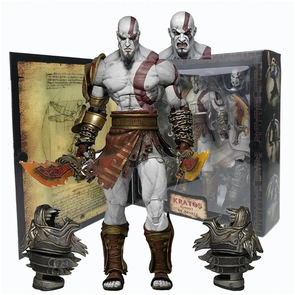 Action Figures giocattolo Ultimate Edition Ghost Of Sparta Kratos Action Figure NECA God Of War 3 Cratos Model Toy Adventure Games Figurina mobile 231031