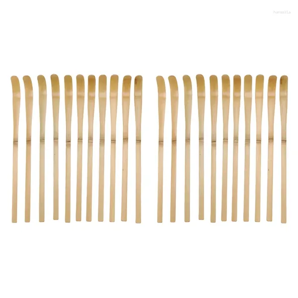 Colheres de chá 20pcs Retro Natural Bambu Matcha Colher Ferramentas Colher de Pó Cerimônia Japonesa Medida