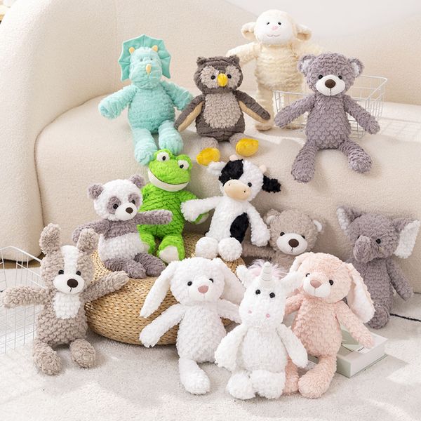 38 cm schöne Baby-Glatttier-Spielzeug, Kuscheltiere, Plüschtiere, langes Bein, Elefant, Bär, Hase, Kuh, Einhorn, weiche Cartoon-Plüschtiere, Komfort-Spielzeug, Heimdekoration, Kinder-Geschenk, 12 Stile