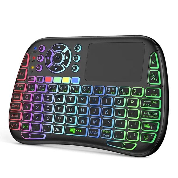 M9 controle remoto mouse teclado combo com função de aprendizagem ir mini teclado sem fio suporte touchpad voz