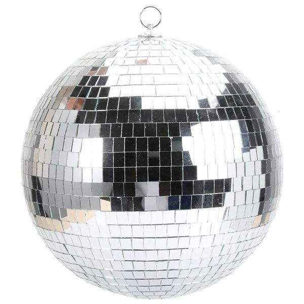 Decorazioni natalizie 1pc Specchio da discoteca Palla da discoteca appesa Palla da discoteca riflettente KTV Decorazione natalizia da appendere Palla in schiuma di vetro 25 cm 231101