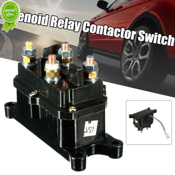 Novo 12V 250A Automotive Electromagnetic Relay Contactor Switch Solenóide Relé Solenóide Contator Winch Rocker Switch Thumb para ATV/UTV