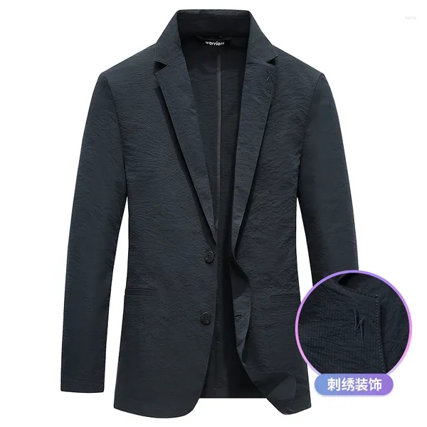 Ternos masculinos 2023 moda elástica dobra versão coreana do cavalheiro lazer estilo britânico casamento bonito presidindo homem blazer