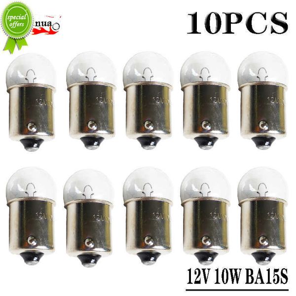 NOVAS 10pcs G18 Luzes da porta da lâmpada de carro 10W 12V Ba15s Clear Recar Cxternal Lights Signal Signals Signals Auto Halogen Lamp