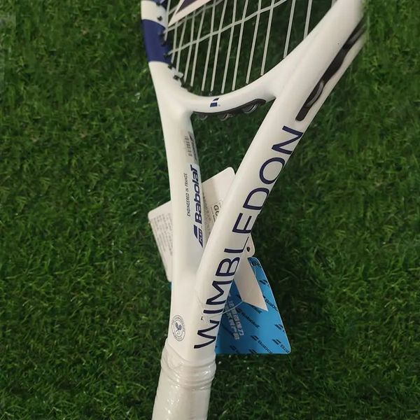 2024 Racchette da tennis All Carbon Racchetta PD Wimbledon Uomini e donne Principianti Racchetta da allenamento avanzata 231031