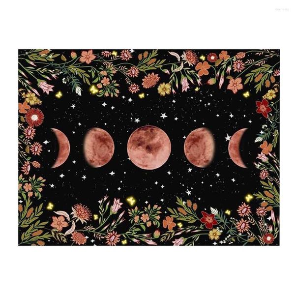 Cobertores de parede pendurada tapeçaria estrela noturna céu estético Backmic home dorme quartel janela bohemiana decoração de arte 150x210cm cobertor