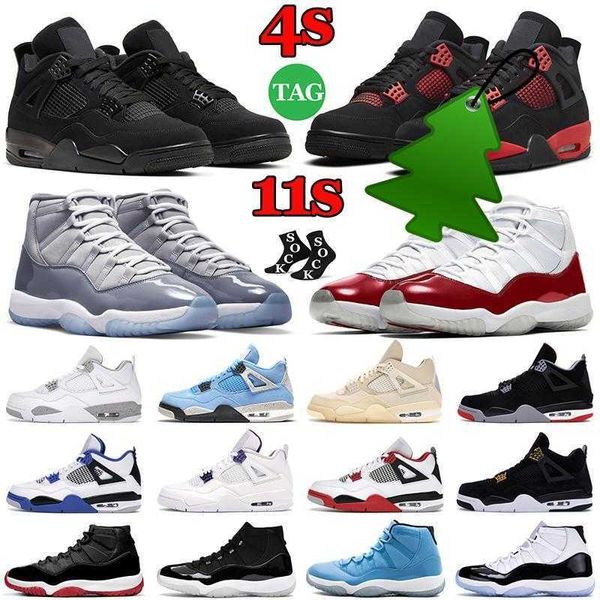 NB 2023 J4 2022 Sail 4 4s Scarpe da basket da uomo Sneakers 11 11s Cherry Cool Grey Concord Gamma University Blue Fire Red Oreo Bred