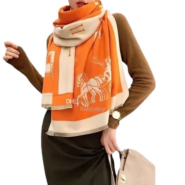 Модные дизайнерские шерсти шарфы зимние роскошные кашемировые шарф -шарф мужской женский рисунок
