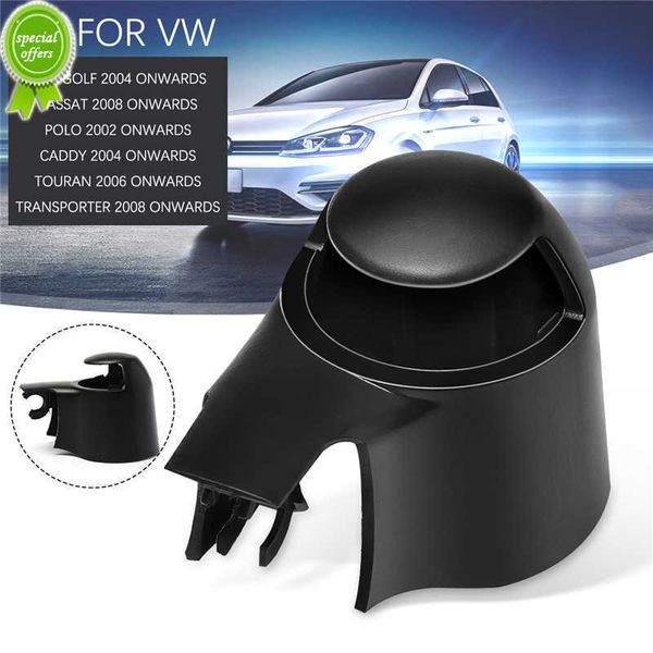 Nuovo 1Pc Auto Posteriore Tergicristallo Rondella Braccio Lama Nero Tappo di Copertura Per VW MK5 Golf Passat Caddy Tiguan Touran Tergicristallo Braccio Dado Tappi di Copertura