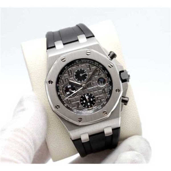 Relógio suíço Royal Oak Audpi Mens Relógio de pulso mecânico automático Offshore Elephant 26470st Cronógrafo 2015 Homens #039;s WN-77AH