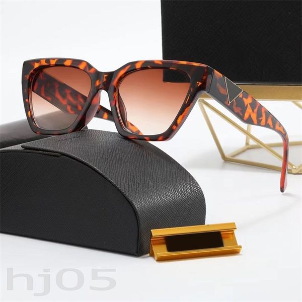 Óculos de sol de designer de moda para mulheres óculos de luxo polarizados óculos de proteção UVB peças de metal triangulares escudo de viagem óculos de sol masculinos armação de acetato PJ086 C23