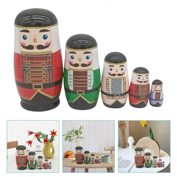 Dolls Kleinkind Holzspielzeug Weihnachten Russische Puppen Aldult Festival Geschenk für Erwachsene Kinder Schneemannparty 231031