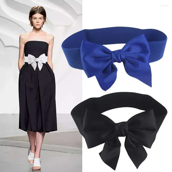 Cinture Grande papillon Fascia in vita Bowknot Cintura larga elastica Donna Ragazza Lady Abito da festa Cintura decorativa Accessori per corsetto di moda