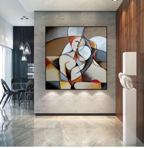 Pinturas Famoso Picasso Abstrato Sonho Mulher Pintura HD Canvas Wall Poster Sala de estar Decoração de Casa Imagem Art Cuadros Gift1661708