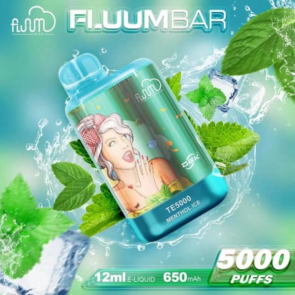 Orijinal Fluum 5000 Puflar Tek Kullanımlık E Sigara Vape Kalem 12ML POD 550mAH şarj edilebilir pil Çin Otantik Toptan Vapers Desechables Puff 5K