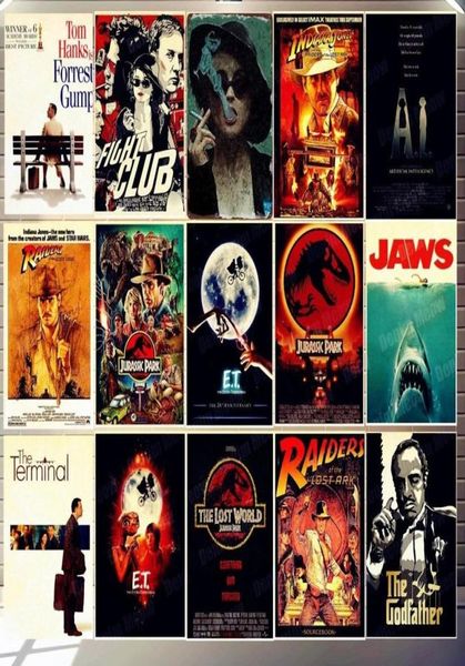 2021 Classic Movie Metal Painting Signs Wall Poster Tin Sign Placa Decoração da sala de estar vintage para o bar Club Man Cave Arts 6596304