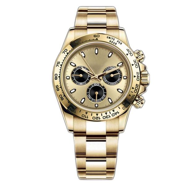 Designeruhren Modeklassiker Automatikwerk 40 mm Uhren Voller Edelstahl Sportuhr leuchtende Montre de Geschenke wasserdichtes goldenes Zifferblatt Dayton-Uhren