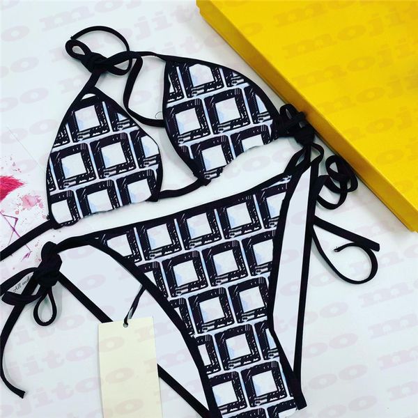 Abbigliamento firmato da donna Moda costumi da bagno da donna sexy ragazze costume da bagno costume da bagno estivo bikini da spiaggia set modello di lettera tuta da donna costume da bagno cothing