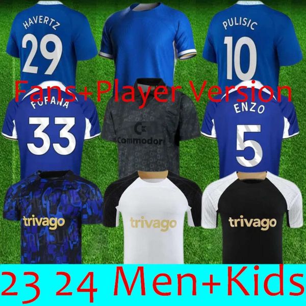 qqq8 2023 2024 Cfc maglie da calcio Enzo Sterling T. Sia Cucurella Mudryk Chilwell Ziyech James Broja Caicedo 23 24 Maglia da allenamento Calcio