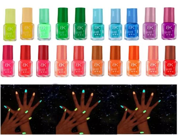 Serie di 20 colori di smalto gel per unghie fluorescente al neon luminoso per Glow in Dark3446118