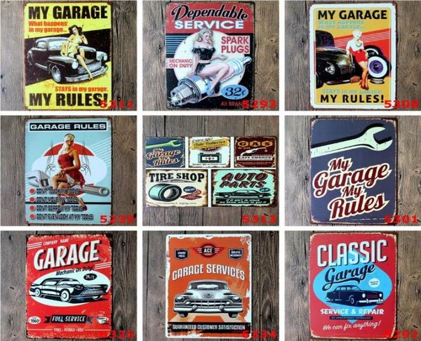 Targhe in metallo Sinclair Motor Oil Texaco poster home bar decor wall art immagini Vintage Garage Sign Man Cave Retro Signs 20X30cm5628789