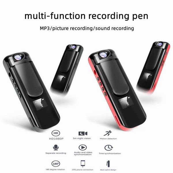 Mini telecamera indossabile Mini DV 1080P Full HD H.264 Pen Camera Registratore vocale Pen Micro Body Camara DVR Videocamera MP3