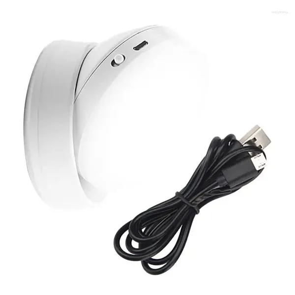 Luzes noturnas com sensor de movimento, luz led com rotação de 360 graus, mini luz noturna branca quente, liga automaticamente e