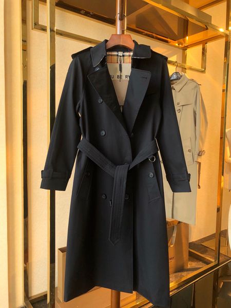 Trench Coat Frau Heiße klassische Mode beliebte England Burb Trench Coat/Frauen hochwertige Langstiljacke/doppelt schlanker Fit -Graben für Frauen große TBS