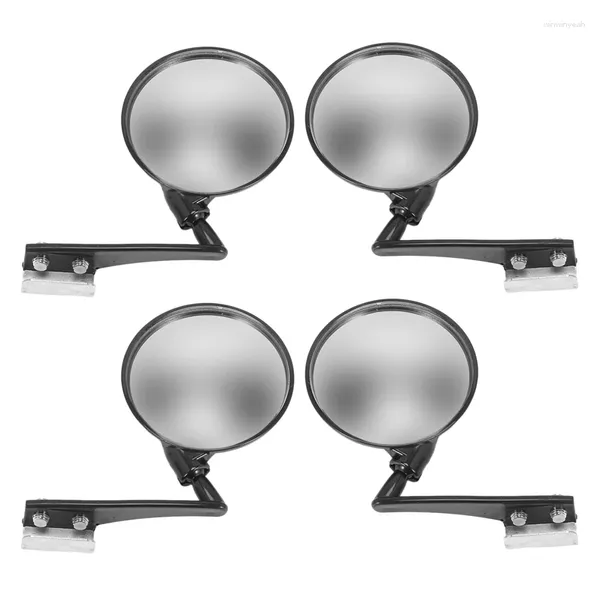Accessori interni 2 set di 4 specchietti per punti ciechi per auto Specchio convesso laterale Vista posteriore rotonda grandangolare
