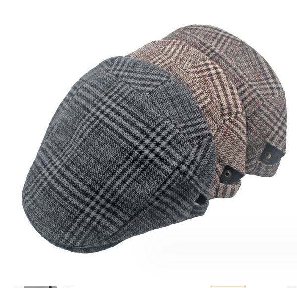 SLECKTON мужские ретро клетчатые береты шляпа для мужчин модные твидовые кепки газетчика унисекс повседневная французская плоская кепка острые козырьки Gorras1