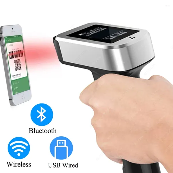 Scanner 2D wireless Codice QR Codice a barre Bluetooth Lettore di barre Android portatile Datamatrix portatile