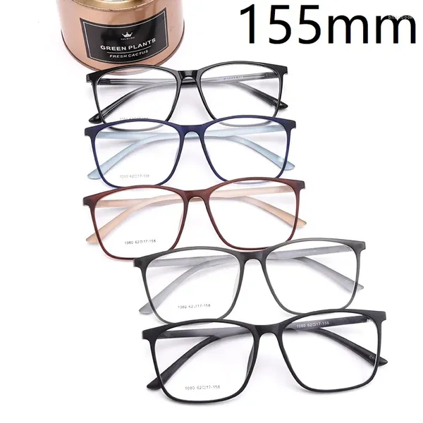 Occhiali da sole Rockjoy 155mm Occhiali da lettura oversize Uomo Occhiali da vista unisex Montatura Uomo Donna Occhiali TR90 62-17-158 Large Wide Face Light