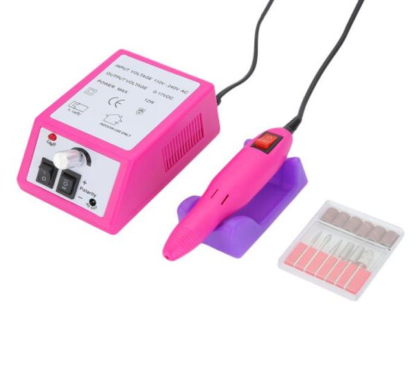 Professionelle elektrische Nagelbohrmaschine Maniküre Pediküre Feilen Tools Kit Nagelpolierer Schleifen Verglasungsmaschine für Gel Polis2744558