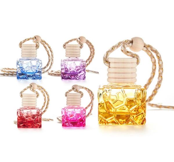 Frasco de perfume para carro difusores domésticos pingente perfume ornamento ambientador para óleos essenciais fragrância garrafas de vidro vazias ZM8215627358853