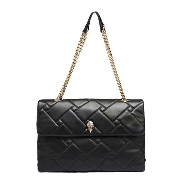 Бренд Kurt Geiger Heart -Clase Dimbagembag Luxury Designer Bag Кожаный лондонский мужчина металлический знак Pochette сцепление сумки для цепи тота M 4702