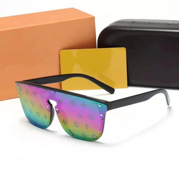 Солнцезащитные очки с цветочными линзами и надписью Дизайнерский бренд Солнцезащитные очки Женщины Мужчины Унисекс Солнцезащитные очки для путешествий Черный Серый Пляж Adumbral1082