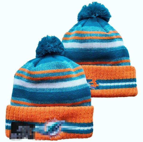 Miami Beanie MIA Beanies SOX LA NY North American Baseball Team Side Patch Winter Wool Sport Knit Hat Pom Skull Caps A3