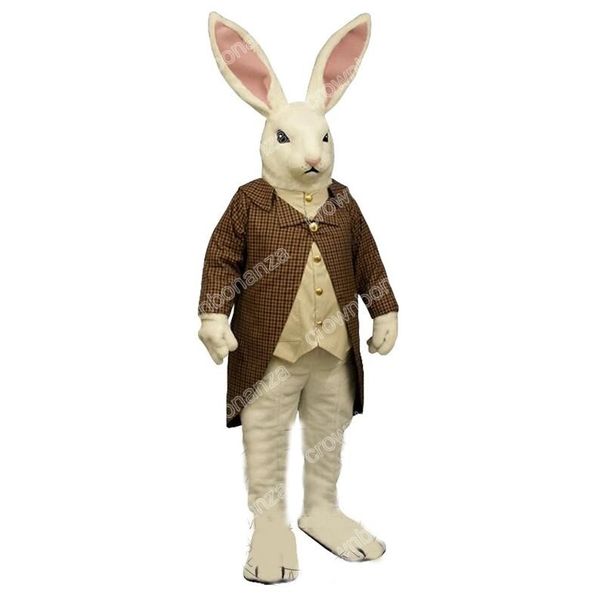 Costumi della mascotte di Mr. Rabbit di Natale Vestito da personaggio dei cartoni animati di Halloween Vestito da festa all'aperto di Natale Pubblicità promozionale unisex