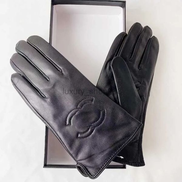 2023 Winter-Damen-Lederhandschuhe, Designer-Schaffellfell, integrierte warme Fahrrad-Fingerspitzenhandschuhe für Mann und Frau, G231128PE-5