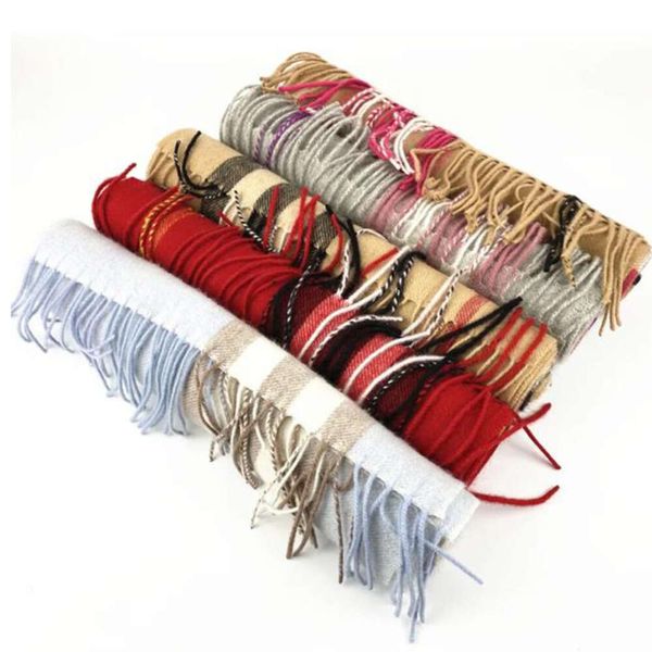 Schals 2023 Kaschmirschal Designerschals Winter Männer Frauen Qualität weicher dicker Schal Schals Schal 4 Saison Foulard Luxus Bufanda 12 Farben Marke AAA 4Designer