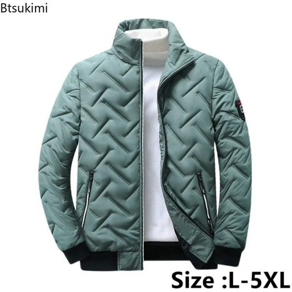 Homens para baixo parkas 2023 outono inverno jaqueta masculina algodão acolchoado coreano streetwear casual moda roupas masculinas casacos quentes 5xl 231101