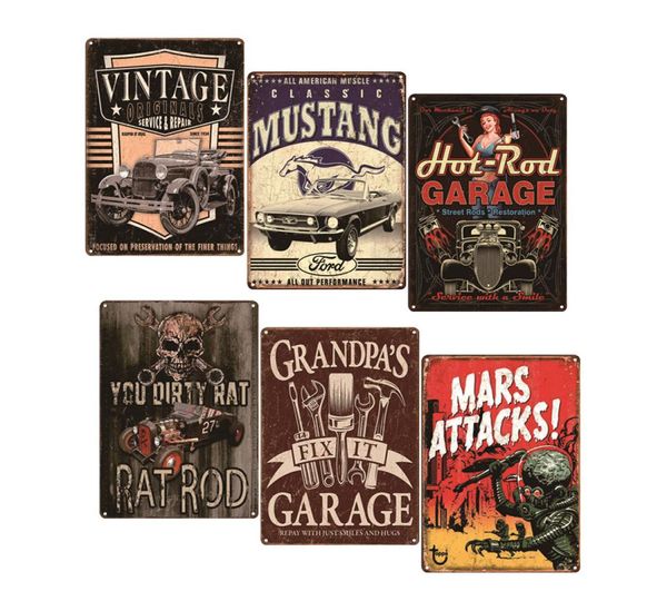 Pintura de parede inteira placa carro motocicleta garagem logotipo publicidade motor óleo vintage retro metal estanho sign4657184